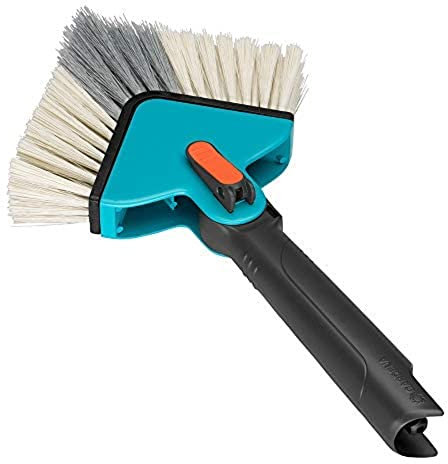 GARDENA angle Broom Bundle; for removing cobwebs etc. in corner areas; includes combisystem-angle Broom and Telescopic Handle 160-290 cm