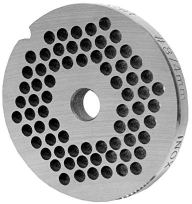 WolfCut Disque perforé en inox avec alésage 4,0 mm - Compatible avec hachoir à viande Jupiter taille 8 - Bosch taille 8 - Alexanderwerk