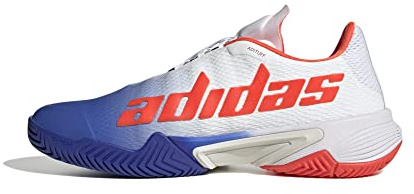 Adidas Herren Barricade M Shoes-Low (Non Football), Lucid Blue/Core Black/Solar Red, 42 EU