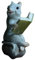 Gemmia Miniature Fairy Garden Reading Figurine- Self-motivated Mini Mouse