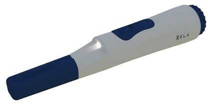 FORTUNA Pinpointer XELA, pratico metal detector, localizzazione di piccoli oggetti in superficie, rilevamento di oggetti metallici, funzionamento a batteria, con supporto e cordino di sicurezza
