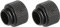 sourcing map 2 Stück Stecker auf Buchse Extender Fitting G1/4 x 10mm für Wasserkühlung Schwarz