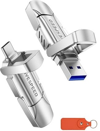 Movespeed Clé USB 3.2 SSD 520 Mo/s haute vitesse USB type C 1T USB Gen 2