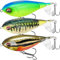 TRUSCEND Angelköder für Barsch, Forelle, Doppelt Schwimmend, Rotierender Schwanz, Topwater Whopper, Swimbaits, Süßwasser, Salzwasser, Angeln, Plopper Köder-Set, Lebensechte