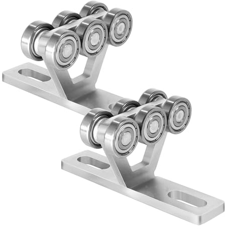 AYEKILI 6T2 Rollwagen mit 6 Rädern Montage, Silberfarben, Hoist Trolley