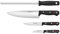 WÜSTHOF Gourmet 4-piece Knife Set, Black and Silver