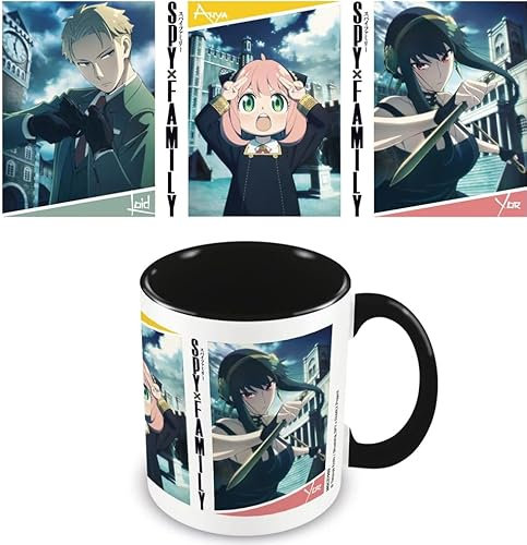 Pyramid International Spy X Family Coloured Design 11oz Ceramic Coffee Mug, Cups and Coffee Mugs for Men, Women and Kids - Official Merchandise