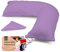 Rohi Orthopaedic V Pillow with Pillowcase – Anti Allergy Triangle pillows for Adults, Nursing, Maternity & Pregnancy – Extra Hollowfibre Cushioning to Supports Neck, Head & Back (Lilac)