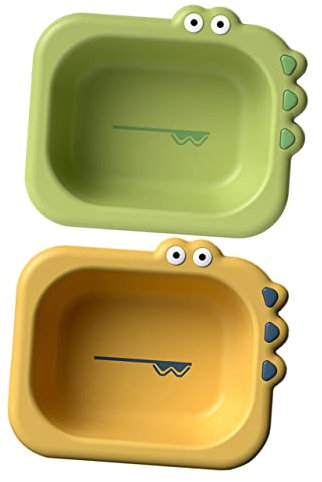 HAPINARY Kinderwaschbecken Für Babys 2 Stück Tragbares Waschbecken Cartoon-design Robustes Material Praktisch Und Langlebig