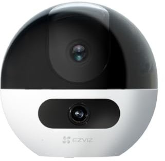 EZVIZ Dual-Lens 2K+ Indoor Security Camera, Dual Band, 10M Colour Night Vision, 360° Pan Tilt, Human/Pet Detection, Auto Tracking, Two Way Calling, Patrol Mode, Alarm, Alexa & Google, Wired(C7)