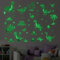 SUPERDANT Dinosaurier Leuchtende Wandsticker Dinosaurier Leuchten Im Dunkeln Wandtattoo Leuchtende Dinosaurier Vulkan Fluoreszierende Sticker Wandsticker Für Jungen Kinderzimmer 4 Stück