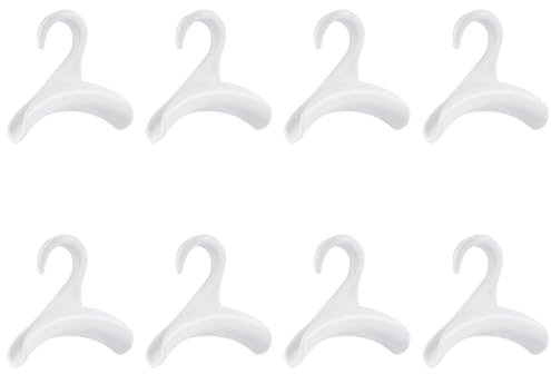 VZU 8 Stück Handtaschen Aufbewahrung, Taschenbügel, Handtasche Kleiderbügel Haken Schrank, Taschenhaken, Taschen Haken Kleiderstange, für hängende Rucksäcke Schulranzen Schal Gürtel und Krawatte, Weiß