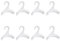 VZU 8 Stück Handtaschen Aufbewahrung, Taschenbügel, Handtasche Kleiderbügel Haken Schrank, Taschenhaken, Taschen Haken Kleiderstange, für hängende Rucksäcke Schulranzen Schal Gürtel und Krawatte, Weiß