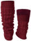 Shihanee Winter Fleece Lined Leg Warmers for Women Knit Long Leg Warmers Warm Fleece Lined Boot Socks for Skating Daily Wear, Dark Red, about 15.75 x 4.53 inches/ 40 x 11.5 cm