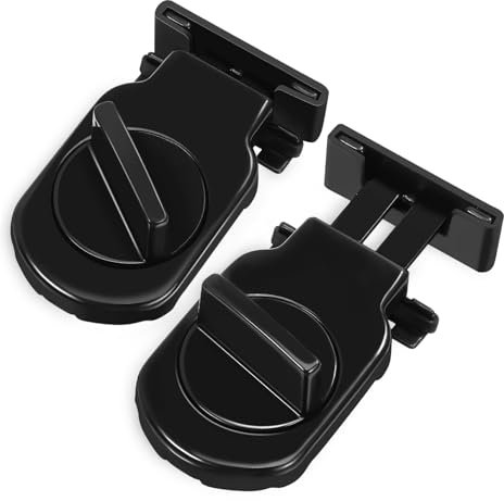 CANIGHT Window Locks for Ac Unit Set of 2 Sliding Window Locks Security Auxiliary Locks Design