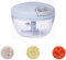 Mini Manual Food Processor, Garlic Chopper with 3 Blades, Hand Pull String Mincer Onion Cutter, Plastics, Portable, for Veggies, Fruits, Salad, Nuts, Herbs(Blue,13 * 9.5cm)