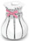 Mini Vase Bausteinset, Zimmer Deko für Erwachsene Home Deko, Liebes-Geschenk zum Valentinstag für Mädchen Frauen, 308 Stück Mini Bausteine