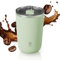 kailisi Automatic Magnetic Stirring Coffee Mug, 2025 Neuestes Elektrische Rühren magnetische 350 ml Kaffeetasse, USB Wiederaufladbar Selbstrührende Waschbar Kaffeetasse mit Deckel (Grün)