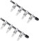 2 Pcs Silver 4-Way Air Flow Control Lever Valve with Airline Tubing Connector for Aquarium, Air Pump Accessories