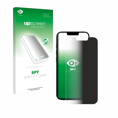 upscreen Blickschutzfolie für Apple iPhone 16e | Anti-Spy Displayschutz Made in Germany Privacy Screen Protector Sichtschutz Blaulichtfilter Klare Folie