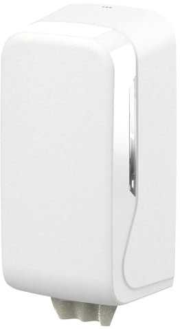 HypaFol Toilettenpapierspender, Einzelblatt-System, weiß matt – abschließbar, hygienisch, modernes Design, für Gewerbe & WC