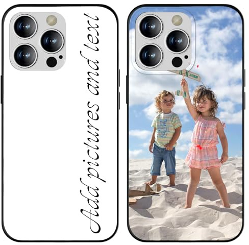 Personalisierte Handyhülle Mit Bild für iPhone 16 15 14 13 12 11 Pro/Max/Mini Xr X Xs Max 7 8 Se20/22, Handyhülle Selbst Gestalten Mit Mehreren Fotos Text, Lustige Handyhüllen Individuelle TPU-Hülle
