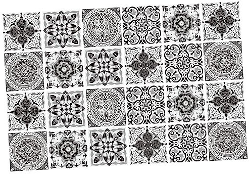 QUMIIRITY 24piezas Pegatinas Decorativas Autoadhesivas Para Azulejos Diseño Para Baño y Cocina