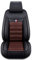 XJQHK Auto Sitzbezüge Sets für Jeep Grand Cherokee Compass Renegade Wrangler Jk Wrangler Jk, 5 Sitzer Leder Sitzschoner Vorne Hinten Wasserdicht Sitzauflage Accessories,E-Black Brown