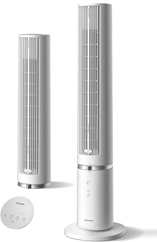 PELONIS 40-Inch Tower Fan for Bedroom, Fan That Blows Cold Air, Oscillating Fan with Innovative Washable Design, 2000 CFM, 28ft/s Airflow, 4 Speeds + 2 Modes, 90° Oscillation, 23dB Quiet