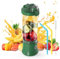 Licuadora portátil de 600 ml, exprimidor eléctrico de frutas, 4000 mAh, recargable por USB, mini licuadora, exprimidor personal, colorido (verde)