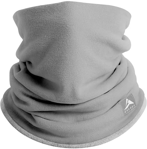 GXCROR Winter Schlauchschal, Wendbarer Fleece Halsschlauch, Winddichte Gesichtsmaske, Warmer Halswärmer für Herren & Damen
