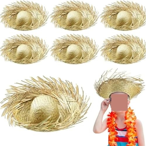 EuZhOuDEQiNg Sombreros de paja Sombreros de playa Sombreros(2PCS)