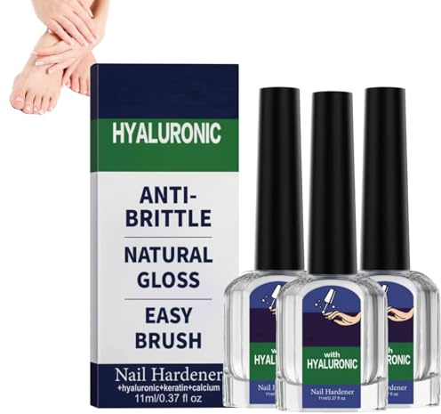 BeamBalm Hyaluronsäure Nagelpflege mit Vitamin E und Jojobaöl, Hyaluronic Acid Nail Hardener, Reduziert Brüchige Nägel und Fördert Gesundes Wachstum, Nagelpflegeprodukte für Männer und Frauen (3PC)