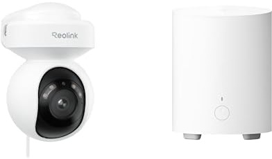 Reolink E1 Outdoor S 4K (2 Kameras) + Home Hub Mini | WLAN Überwachungskameras Aussen mit Auto-Tracking, Wi-Fi 6 Dualband, 355° Pan/50° Tilt, Farbnachtsicht und lokalem Speicher