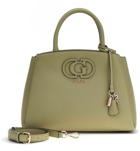 GUESS Handtasche Umhängetasche Isola 3 Compartment Satchel Sage khaki