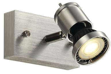 SLV LED Strahler ASTO dreh- und schwenkbar | Smarte Wand- und Decken-Leuchte zur individuellen Innen-Beleuchtung | Decken-Spot, Deckenfluter, Deckenstrahler, Decken-Lampe, Wand-Lampe | GU10