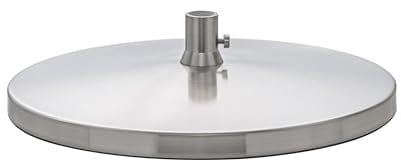 Die Daylight Company Slimline Tischbasis, gebürsteter Stahl