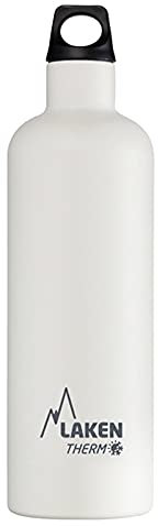 Laken Futura Botella Térmica Acero Inoxidable 18/8 y Doble Pared de Vacío, Unisex adulto, Blanco, 750 ml
