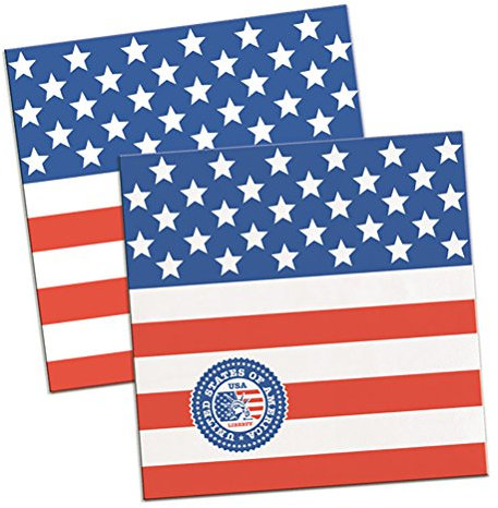 16 Servietten * USA / AMERIKA * für Party und Geburtstag von FOLAT // Mottoparty Geburtstag Feier Fete Set Papierservietten Napkins US Stars and Stripes