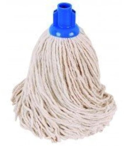 3 X Professional Cotton Mop head with plastic socket. No 16