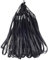 wisdompro 50 Pack Hand Wrist Strap Lanyard, 7 Inch Short Nylon Lanyard String for USB Flash Drive, Keys, Keychain, Name tag, ID Badge Holder - Black