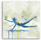 Paul Sinus Art Beach Volleyball 60x60cm SPORTBILDER Splash Art Wandbild Aquarell Art