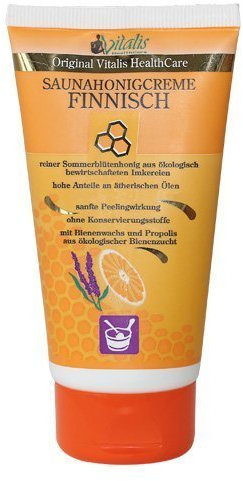 Saunahonig-Creme, 150g Finnisch | wirkt beruhigend und entspannend | Perfekt nach dem Saunagang geeignet | mit Peeling-Effekt | 100% natürlich ohne Chemie und Konservierungsstoffe