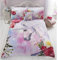 Rapport Home Kids' Pink Unicorn Duvet Cover Set – Sparkle & Shine Floral Unicorn Bedding, Soft & Easy Care (Double Size)