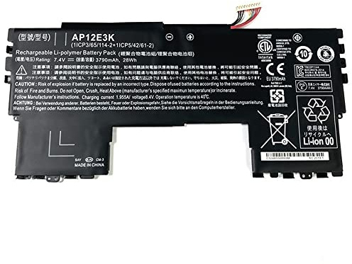 XITAIAN 28Wh 7.4V AP12E3K Ersatz Laptop Akku für Acer Aspire S7 191 Ultrabook 11-inch 1/CP3/65/114-2+1/CP5/42/61-2