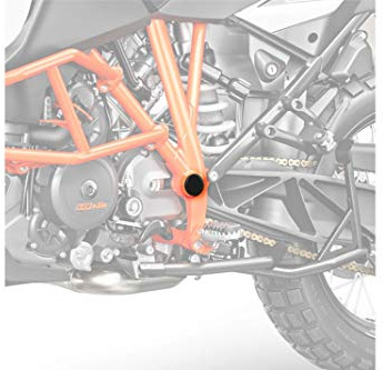 Puig 9787N Rahmenabdeckungen aus CNC-gefrästem Aluminium mit eloxierter Oberfläche zum Abdecken von Öffnungen und zur Verbesserung der Optik, Schwarz