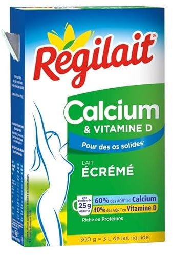 RÉGILAIT - Lait Écrémé Vitalite 300G - Lot De 4 - Vendu Par Lot