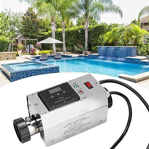 UIGJIOG 220V 3KW wasserdichte Swimmingpool Thermostat Schwimmbad SPA Whirlpool Elektrische Durchlauferhitzer Pumpe Assistent Digitale Thermostat