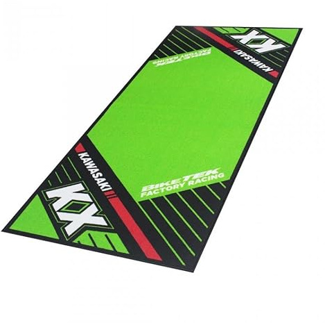 umweltmatte biketek garage mat kx schwarz grün für motorrad paddock werkstatt neu