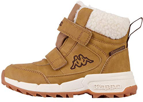 Kappa Tapiwa Tex K Unisex Kinder Stiefel Winterschuh gefüttert beige 260906K, Schuhgröße:33 EU